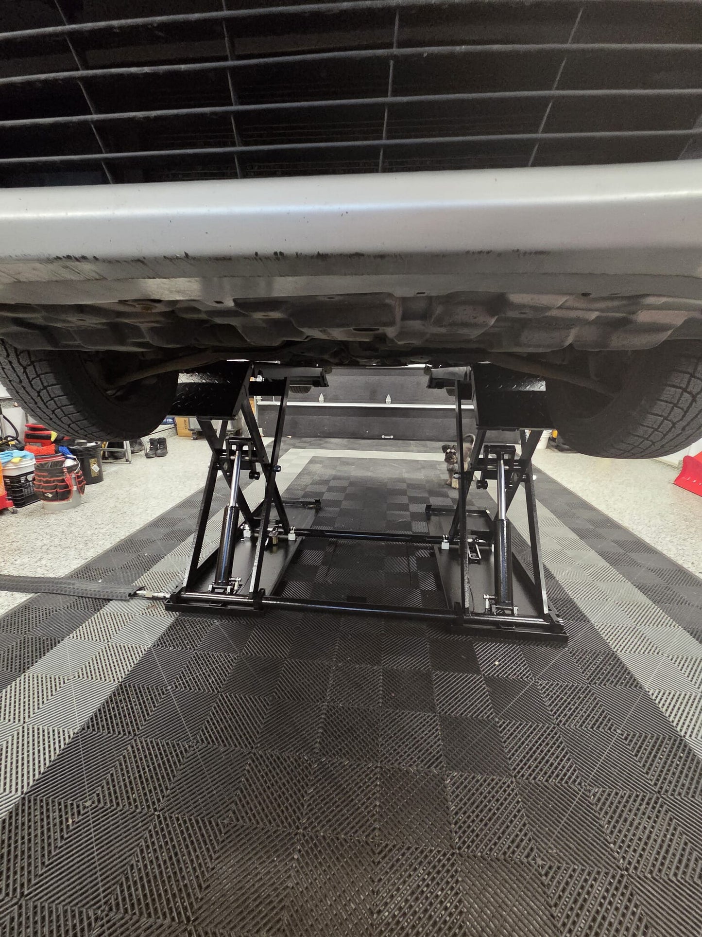 Elevador de coches de doble tijera de 3500 kg y 7716 lb (MRSL77)