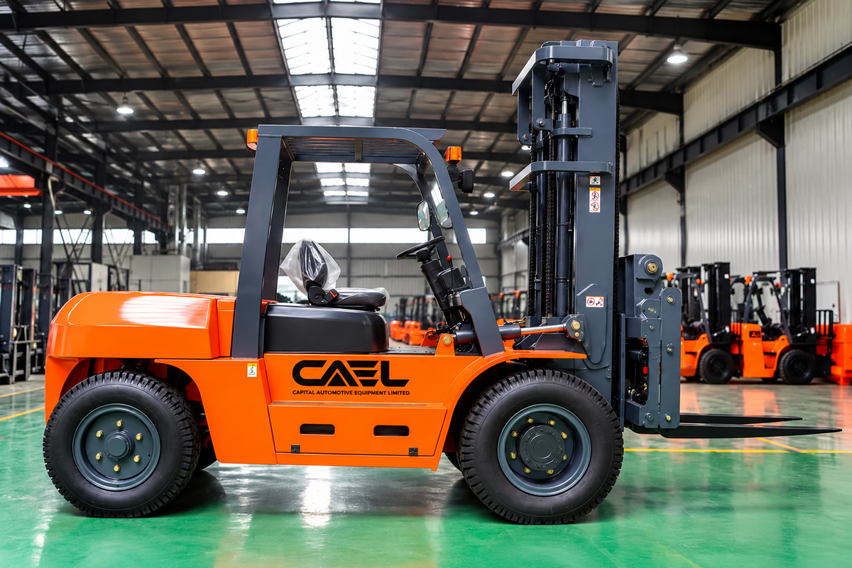 Outdoor Forklift Diesel 12T with side shift