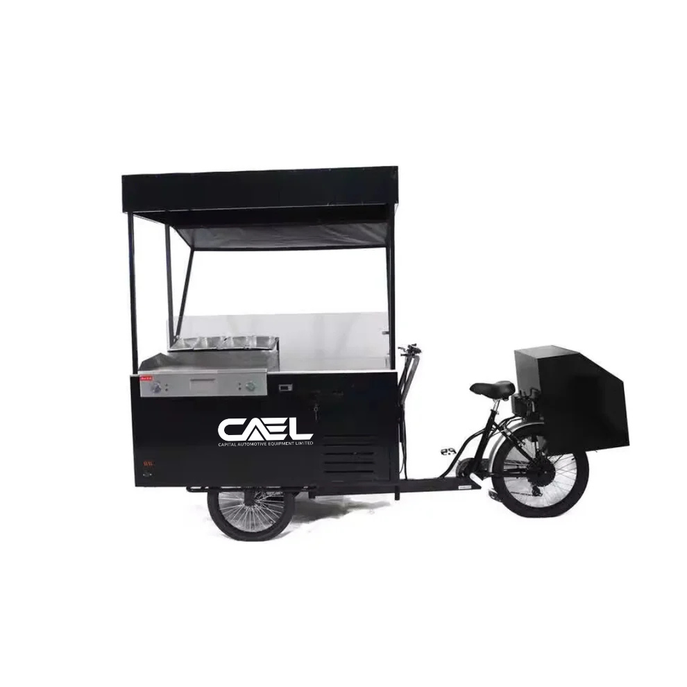 CAEL’s Mobile BBQ food cart bike