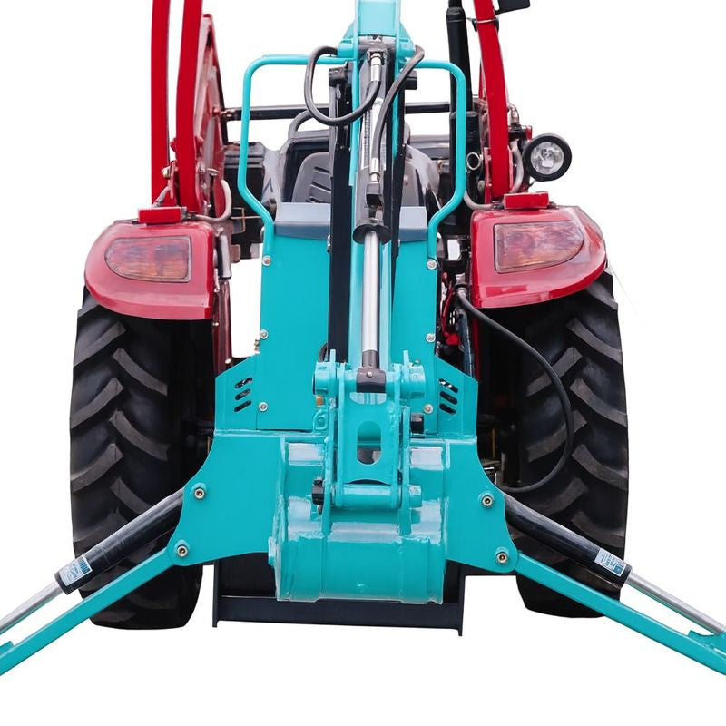 6-FT 3-Point Hitch Swing Backhoe Attachment, 12" Bucket Included, 20-65 HP Tractor