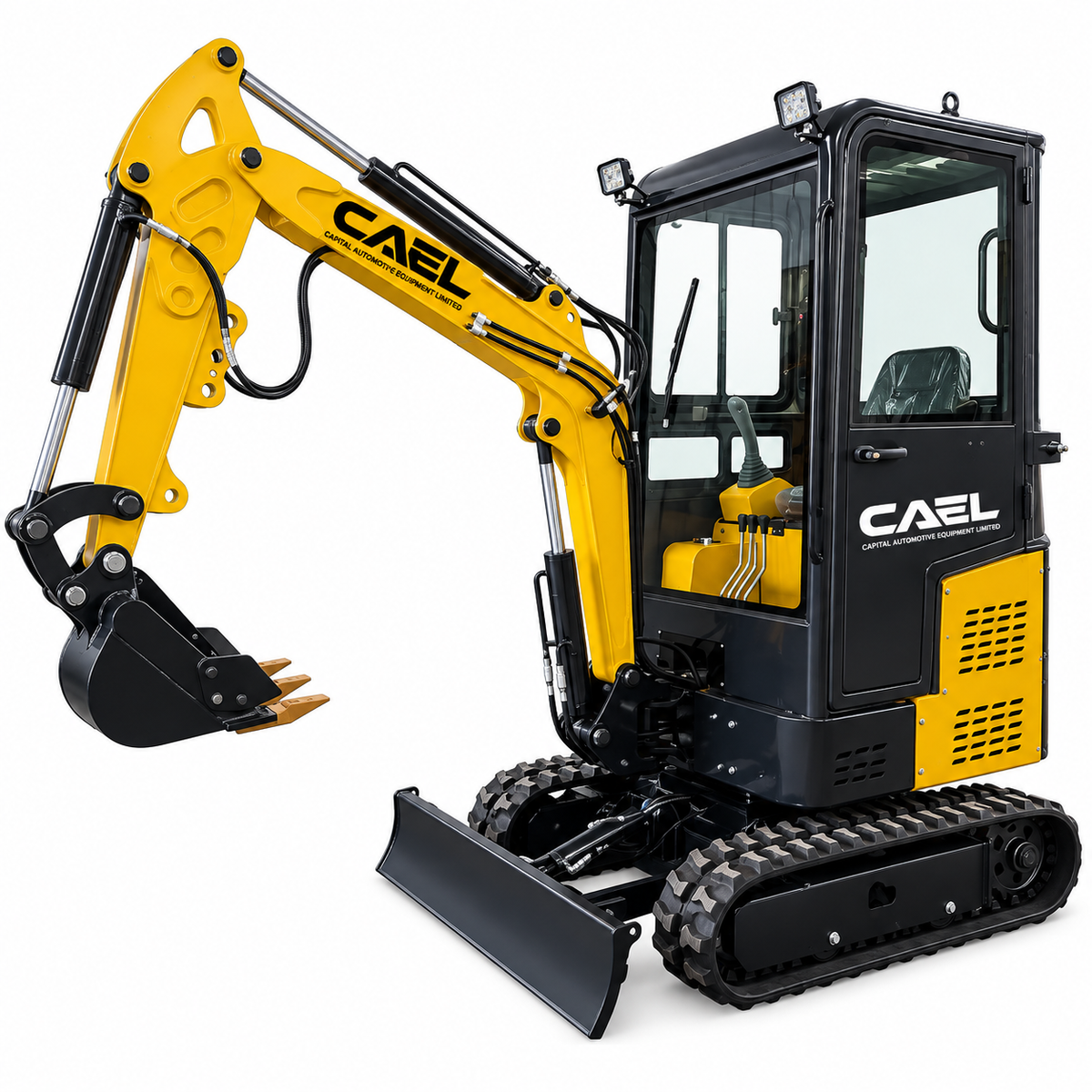 Mini Excavator 1.5 Ton with Kubota engine, Cab (EX15KB-C)