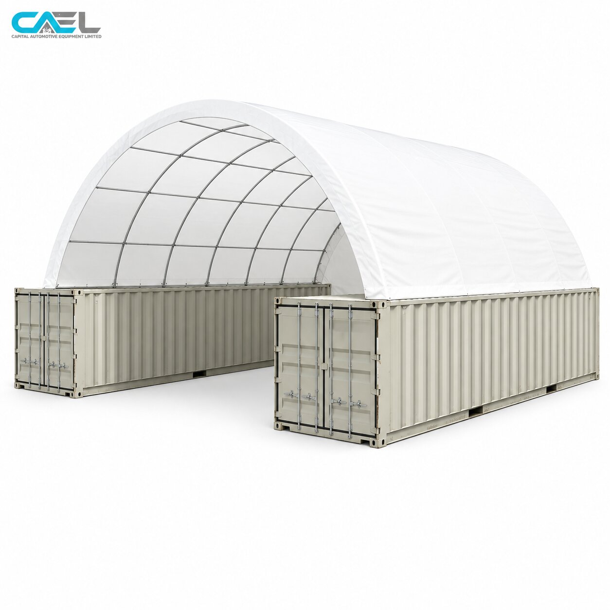 CAEL Container Shelter 40 x 40 Heavy Duty Steel Structure – Capital Automotive Equipment