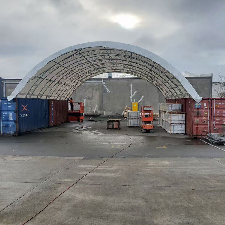 Refugio para contenedores CAEL de 20′ de ancho x 40′ de largo