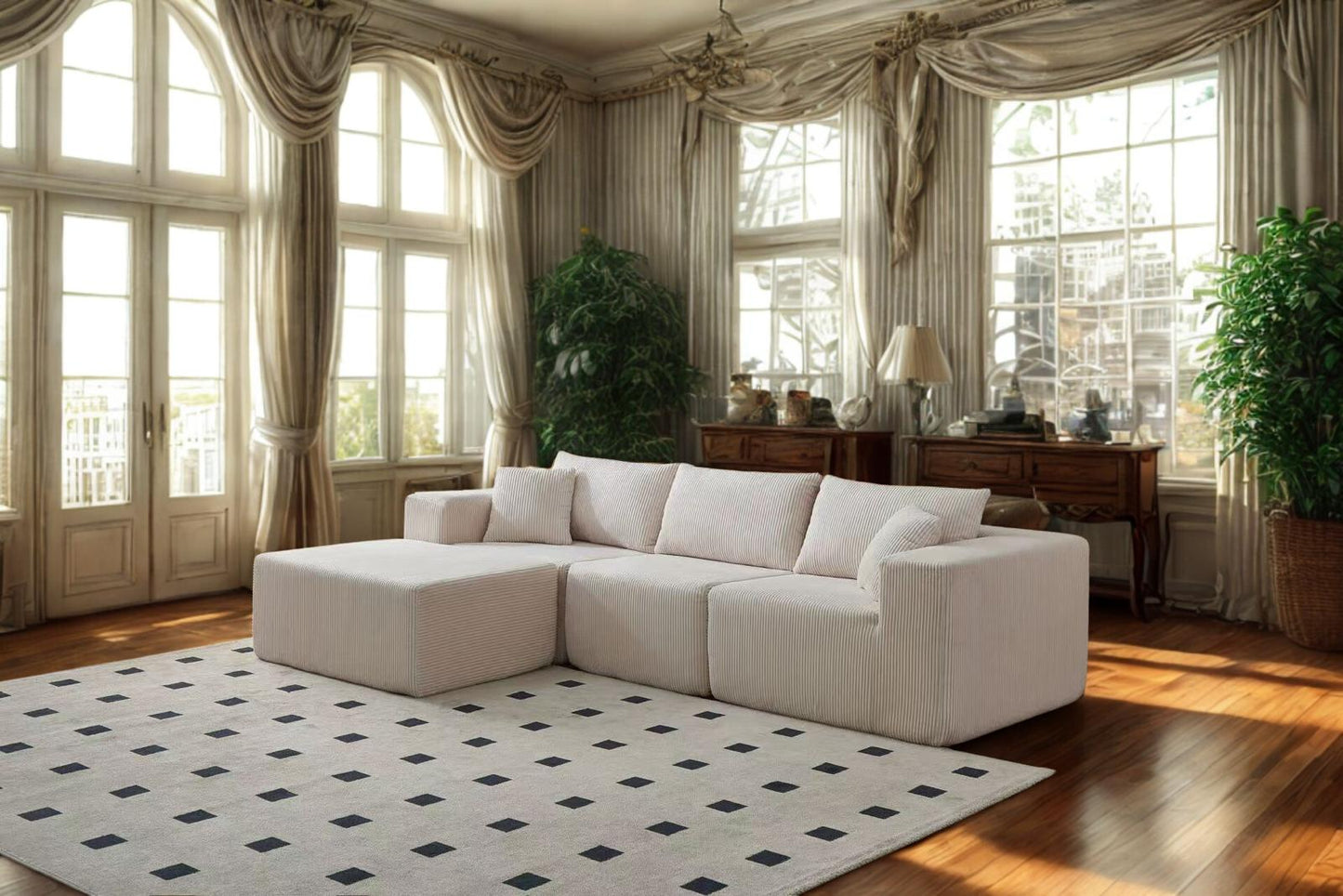 Compressed sofa- Modular set