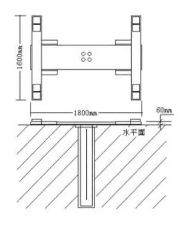 In-ground single post car lift – H shape