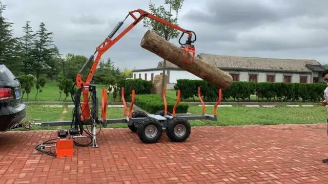 Log Loader Trailer Log Grapple