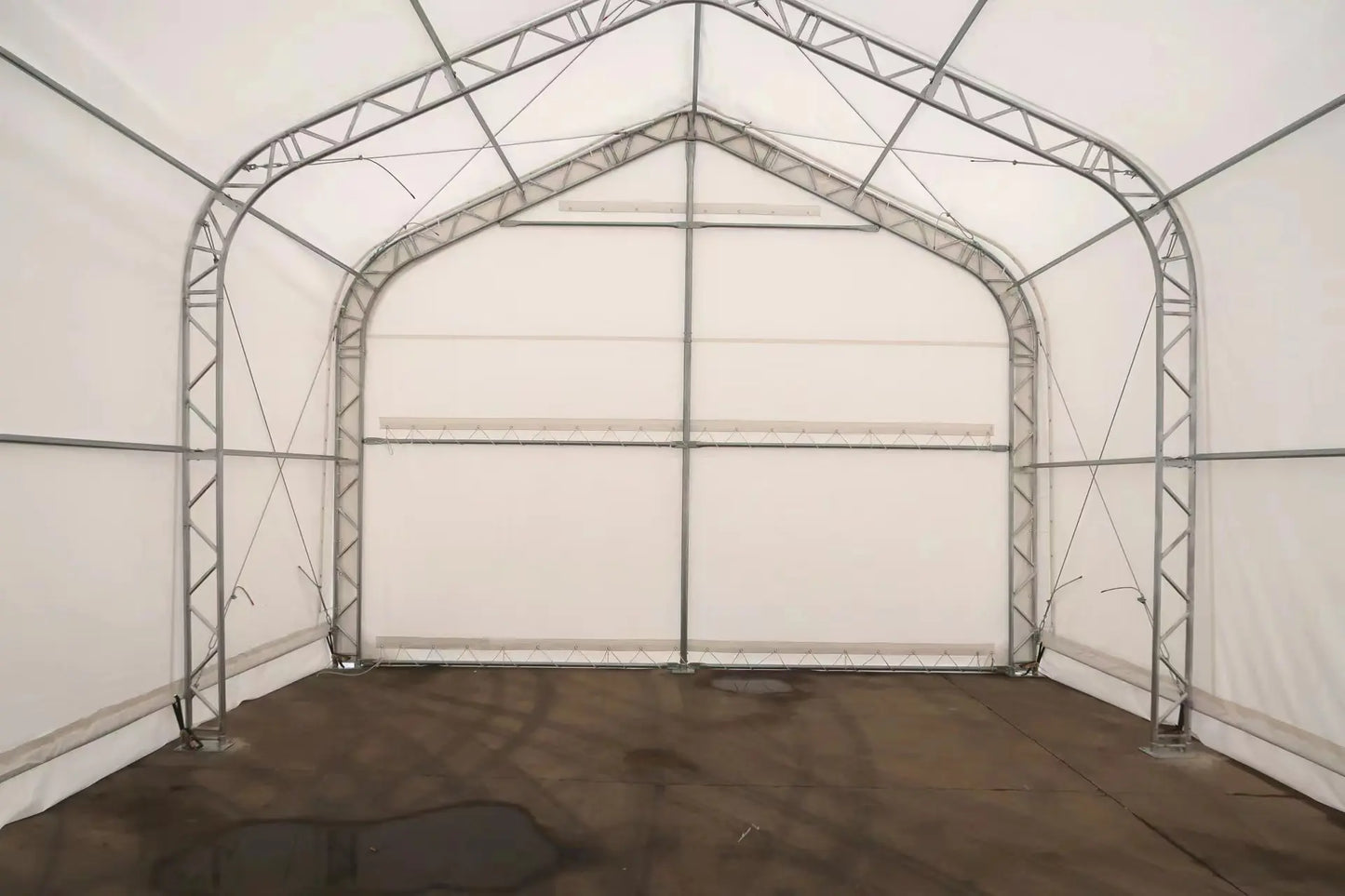 Peak Shape Double Truss 30′ Wide 20′ Height 80′ Length