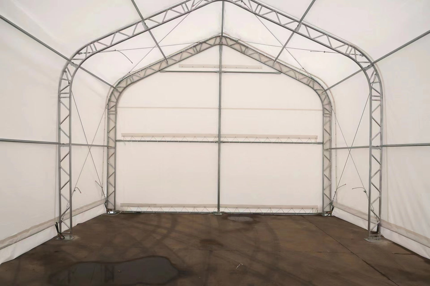 Peak Shape Double Truss 50′ Wide 23′ Height 80′ Length