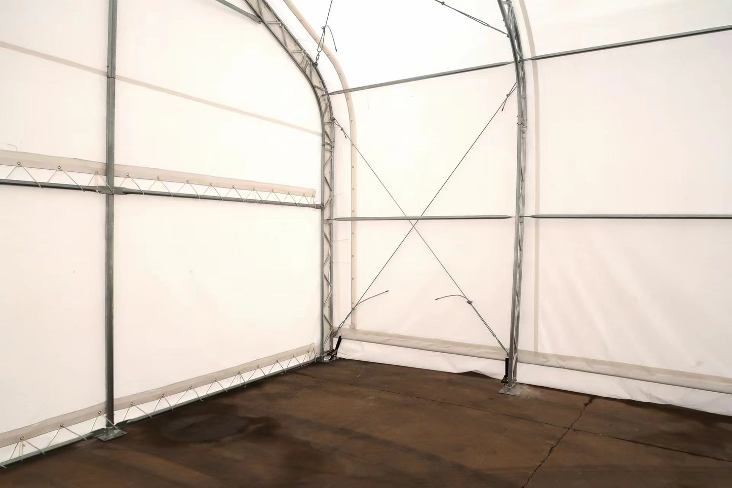 Peak Shape Double Truss 40′ Wide 20′ Height 100′ Length