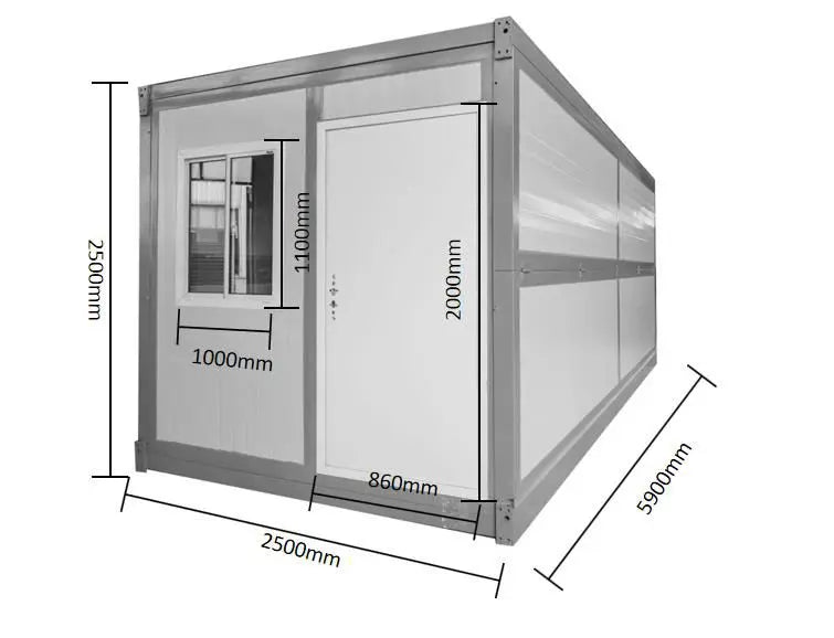 Bureau mobile portable 20 pieds x 8 pieds