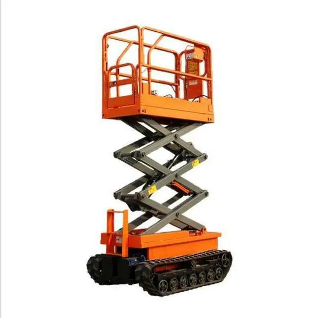 Rough Terrain Crawler Self-Propelled Scissor Lift /hydraulic electric track scissor lift -12m (39ft5)