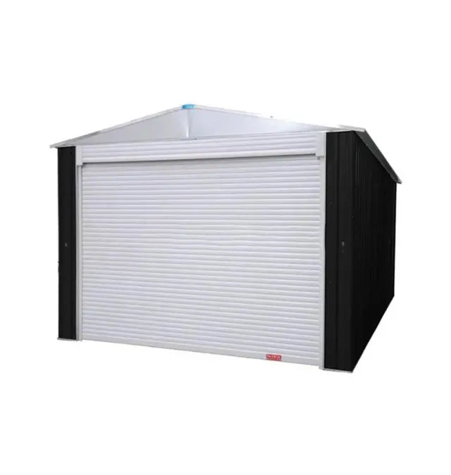 Single Garage Metal Shed with side entry 12(W) x19 (L) x 9.5(H)