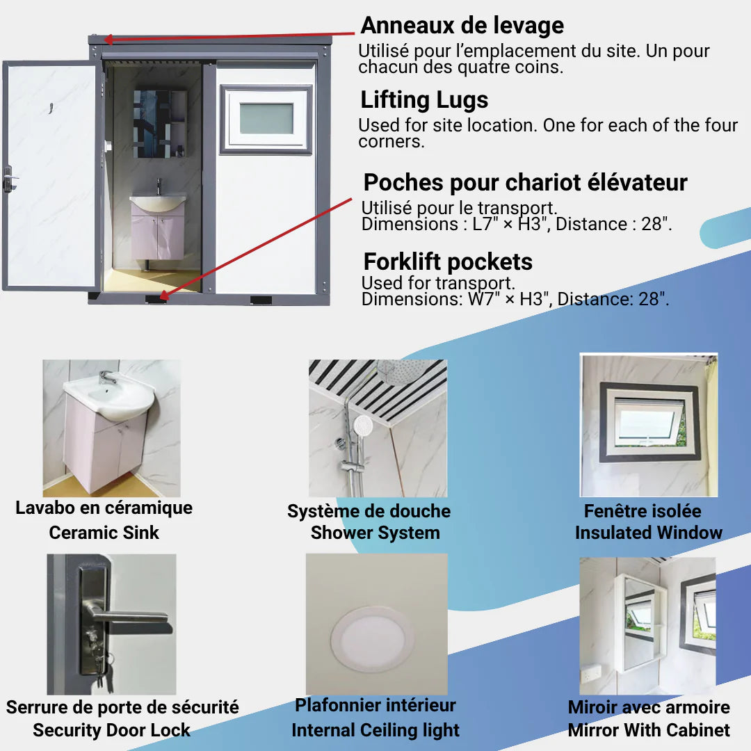 CAEL Portable Mobile Shower Room