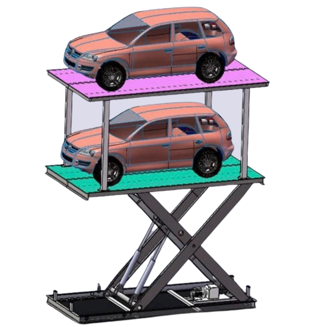 Double deck underground home garage parking lift hydraulic car scissor lift 6T (DDSL6T)