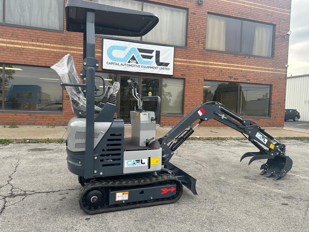 Mini Excavator 1 Ton with John Deer Control, Swing Boom & Hydraulic Thumb (EX1BS-JD)