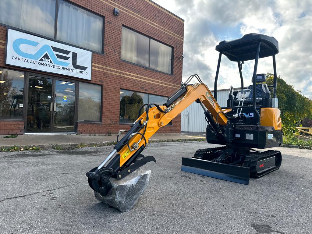 Minibagger 2T mit Kubota/Yanmar-Motor, hydraulischem Daumen- und Schwenkausleger (EX20KB-Y)