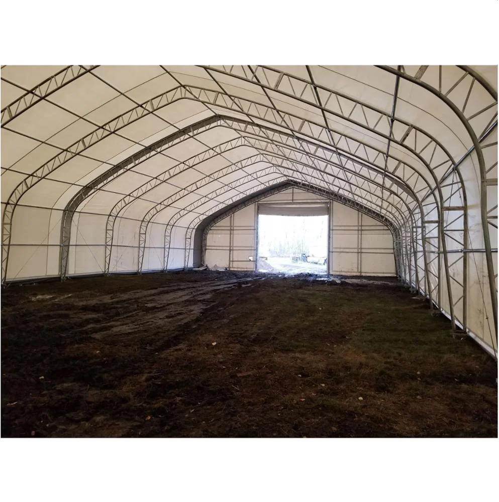 Peak Shape Double Truss 50′ Wide 23′ Height 80′ Length