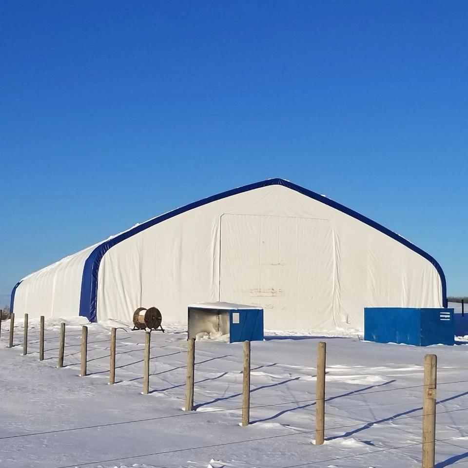Peak Shape Double Truss 50′ Wide 23′ Height 80′ Length