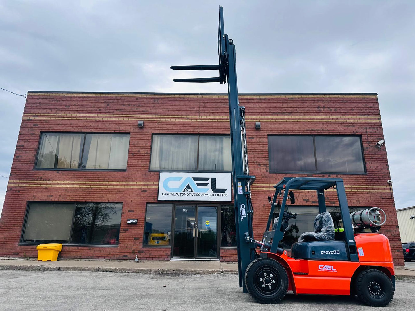 CAEL Forklift LPG 3.5 Ton with 3 stage side shift