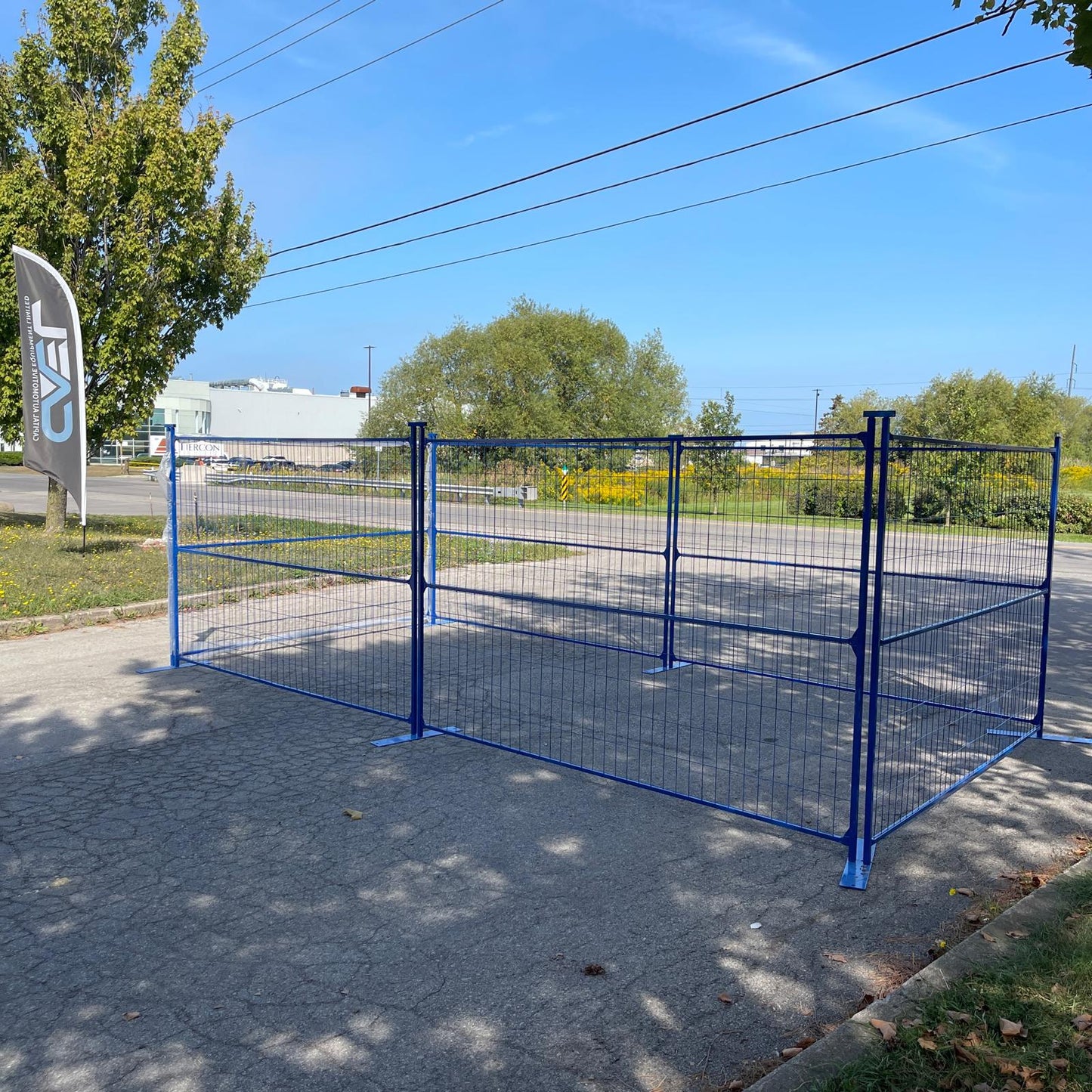 Temporary fence panel