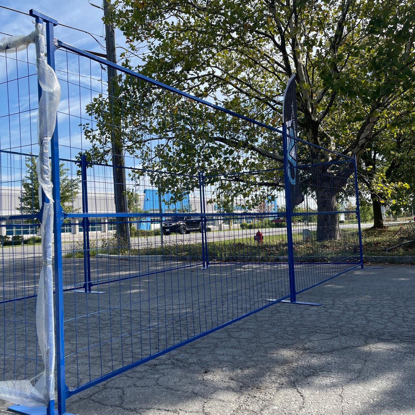 Temporary fence panel