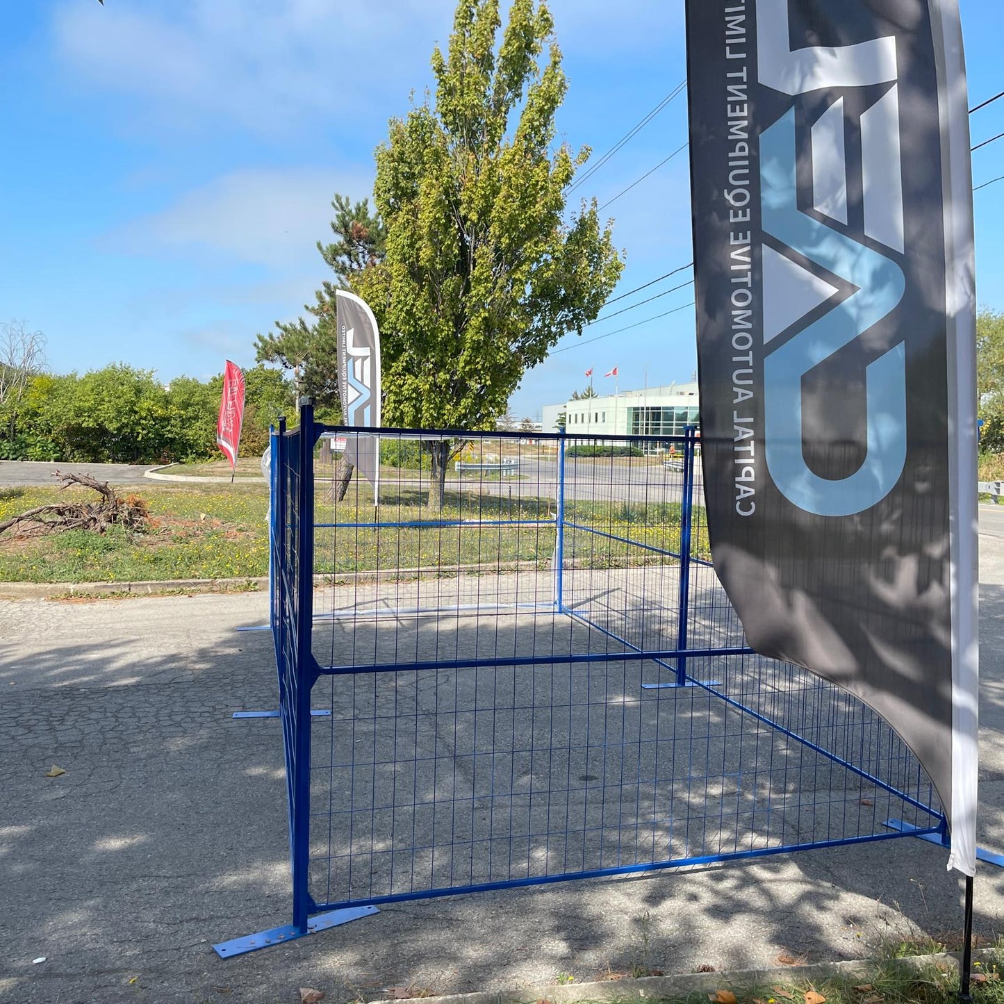 Temporary fence panel