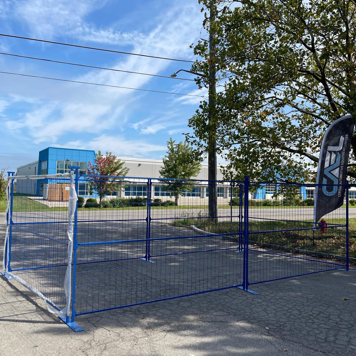 Temporary fence panel