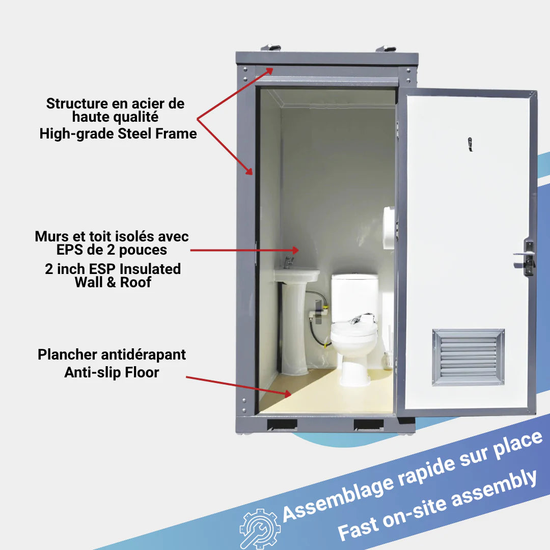 Portable Toilet with Single Closestools