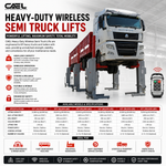 CAEL Heavy-Duty Wireless Semi Truck Lifts