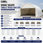 CAEL Dome Shape Single Truss Structures