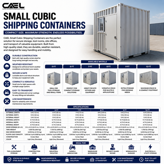 CAEL Small Cubic Shipping Containers