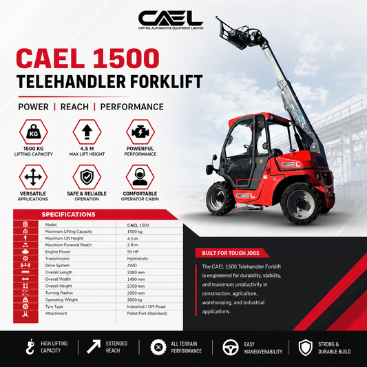 CAEL Telehandler Forklift CAEL-1500