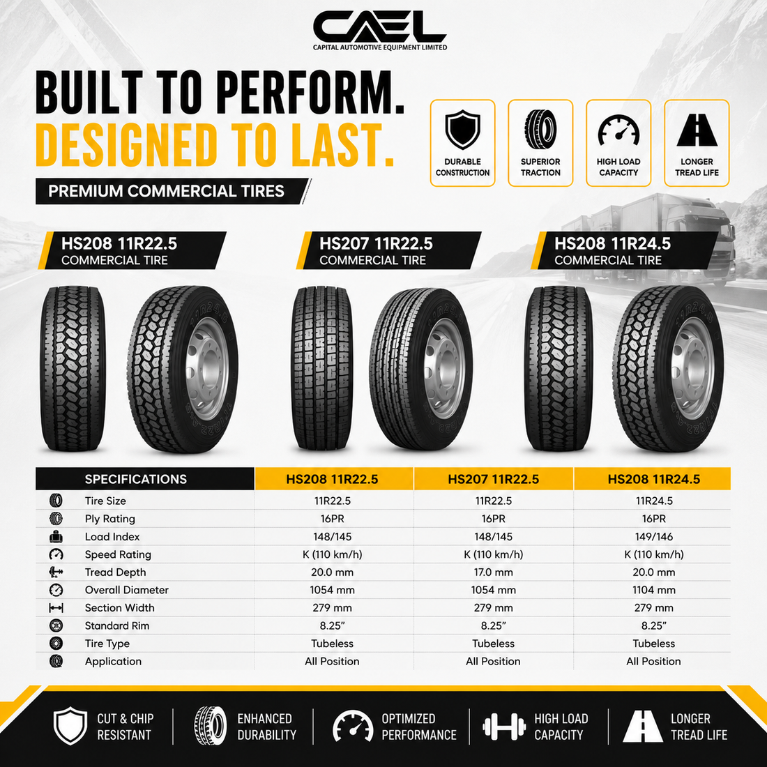 CAEL Commercial Truck Tires