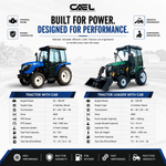 CAEL Tractors with Cab and Loader