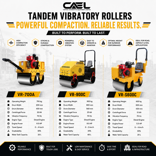 CAEL Tandem Vibratory Rollers