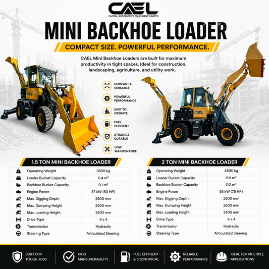 CAEL Mini Backhoe Loaders