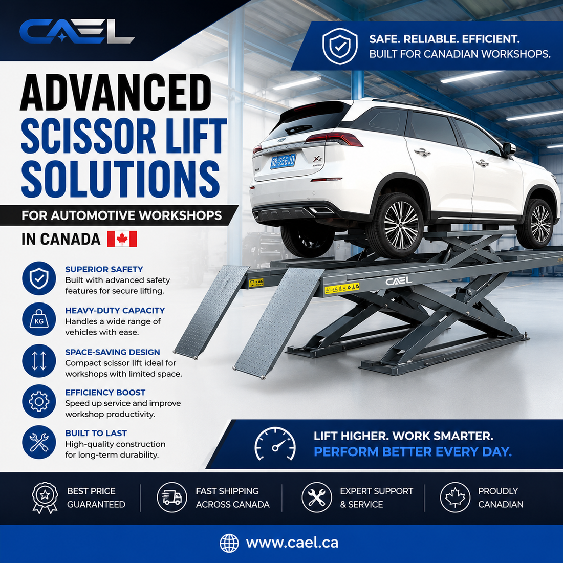 Advanced Scissor Lift Solutions for Automotive Workshops in Canada
