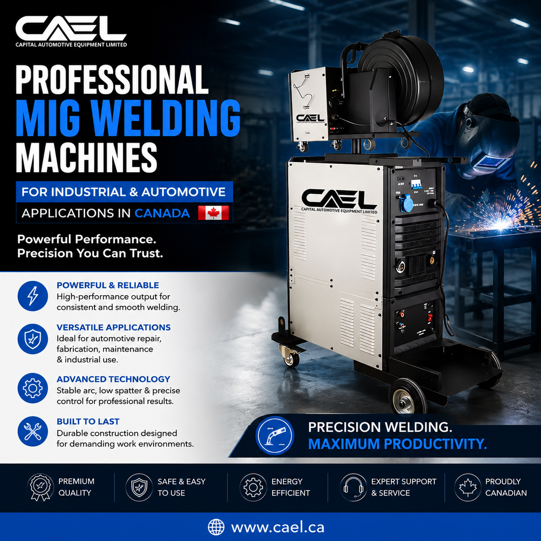 Professional MIG Welding Machines for Industrial and Automotive Applications in Canada