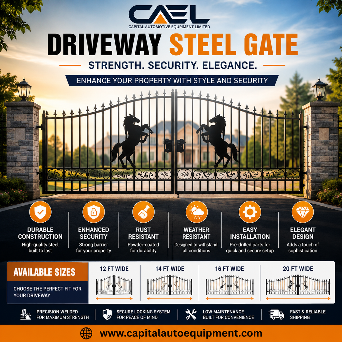 Driveway Steel Gates: Durable, Stylish, and Built for Long-Term Security