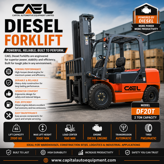 CAEL Diesel Forklifts: Reliable 2 Ton and 3 Ton Solutions for Industrial Lifting