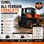 CAEL All-Terrain Forklifts: 3 Ton and 4 Ton Power for Rough Outdoor Conditions