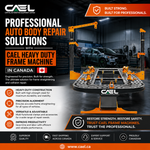 Professional Auto Body Repair Solutions with CAEL Heavy Duty Frame Machine in Canada