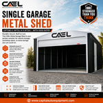 Single Garage Metal Shed with Side Entry: Durable Storage for Everyday Use
