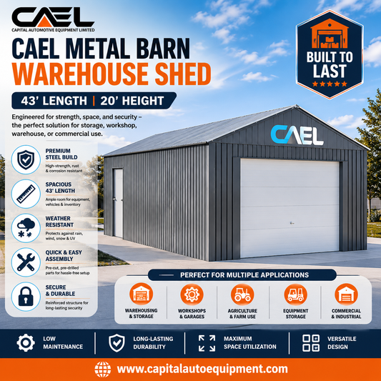 CAEL Metal Barn/Warehouse Shed: A Heavy-Duty Solution for Large-Scale Storage