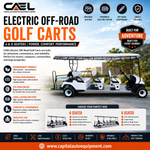 CAEL Off-Road Electric Golf Carts: Comfortable 6-Seater and 8-Seater Passenger Transport