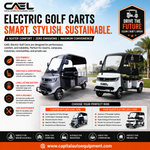 CAEL 4-Seater Electric Golf Carts: Comfortable Passenger Transport with Added Utility