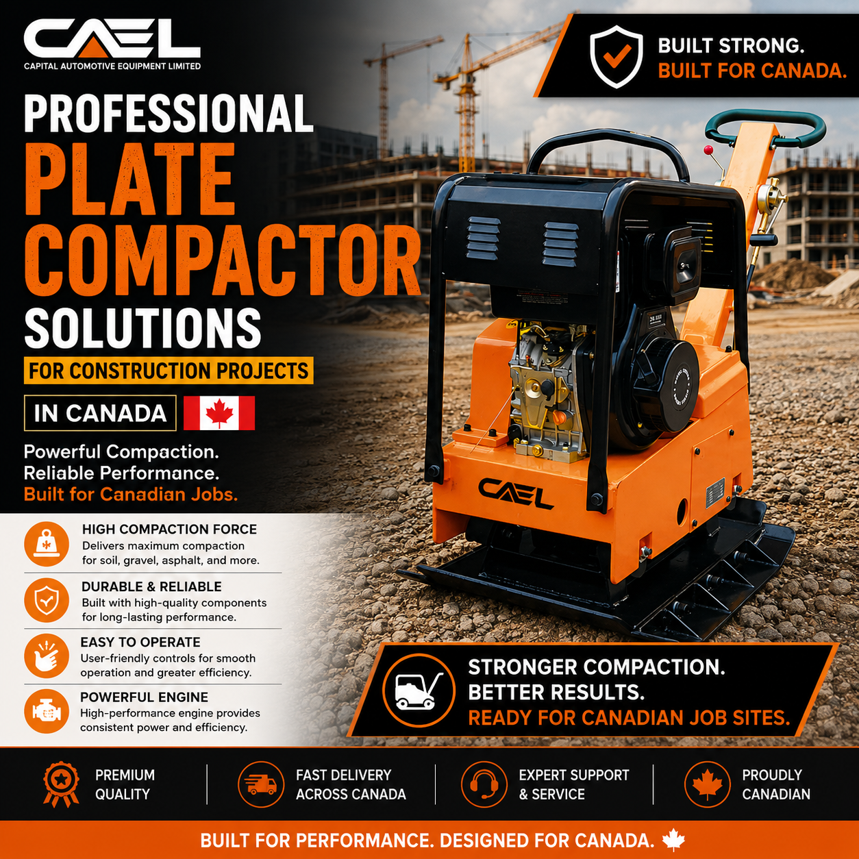 Auto Rod Compactor Plate Compactor & Heavy Duty Gas Compactor for Sale in Canada – Capital ...