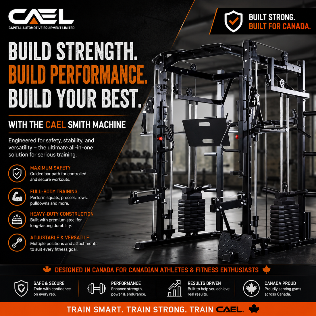 Build Strength and Performance with the CAEL Smith Machine in Canada