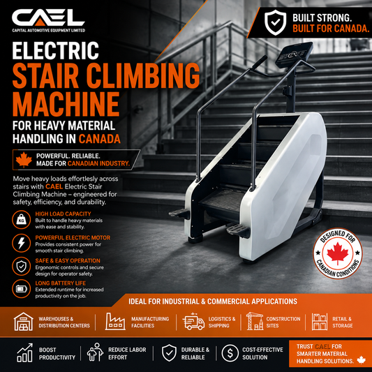 Electric Stair Climbing Machine for Heavy Material Handling in Canada