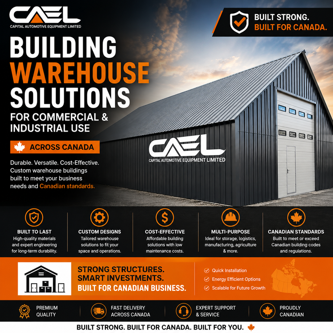 Building Warehouse Solutions for Commercial and Industrial Use in Canada